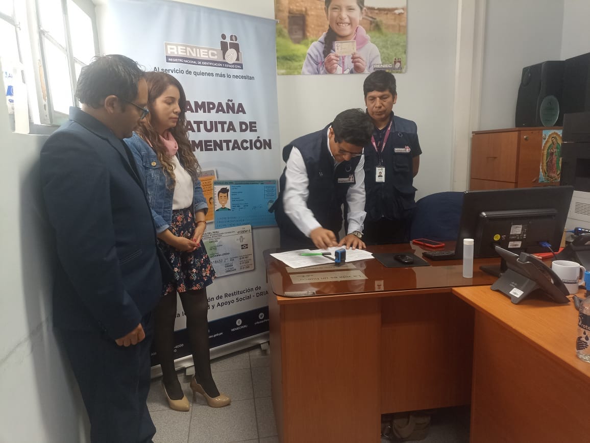 Campaña de Identificación Gratuita a familiares de servicio postpenitenciario INPE Huancayo