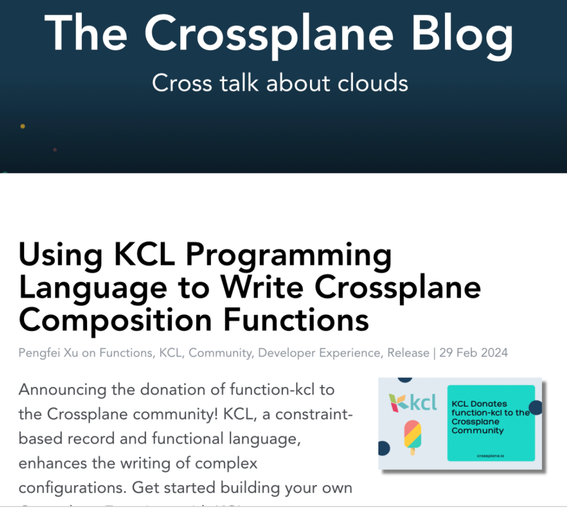 Empowering Cloud-Native Platforms: The Synergy of KCL and Crossplane ...