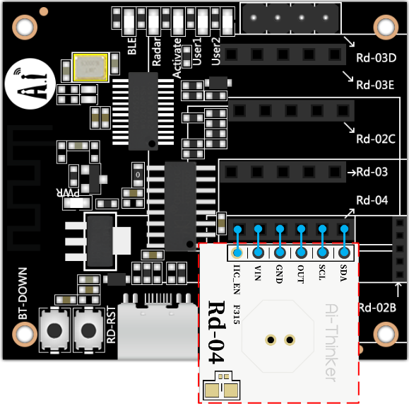 On Demand F342 AI-Thinker RD Kit Radar Test Board