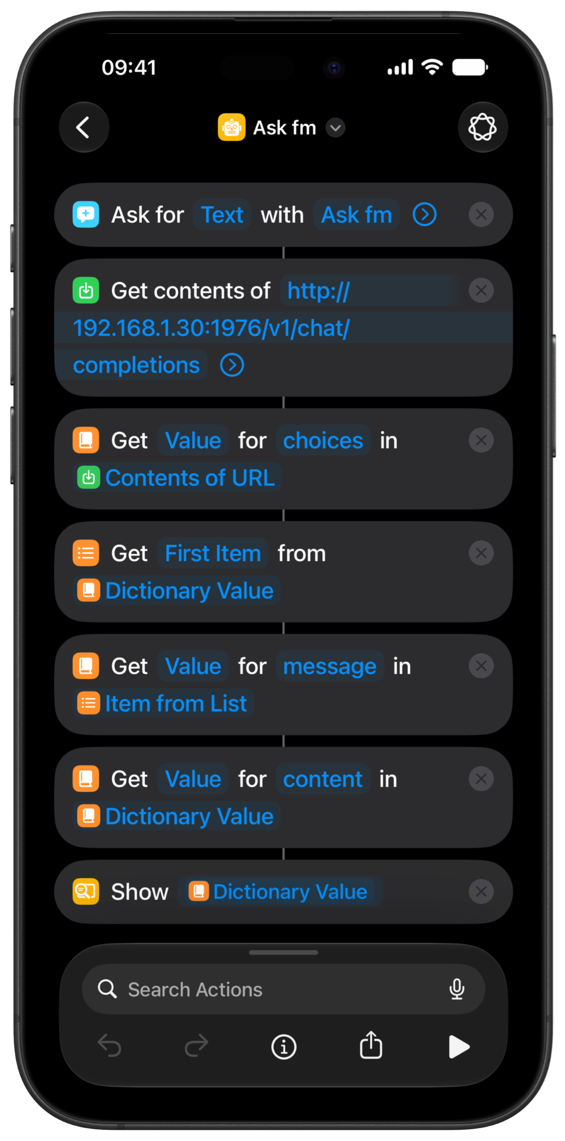 Too lazy to create the shortcut myself… So I used Apple Intelligence in iOS 27