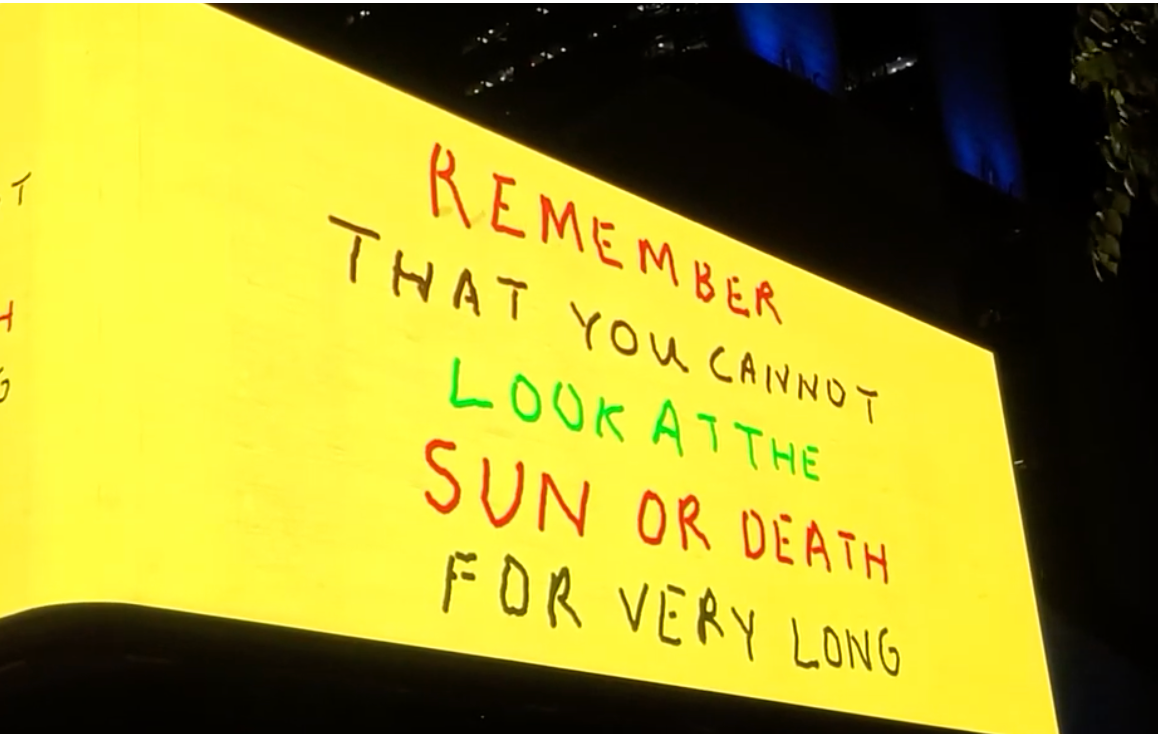 Our philosophical Uncle Dave Screenshot by author of public showing in Seoul