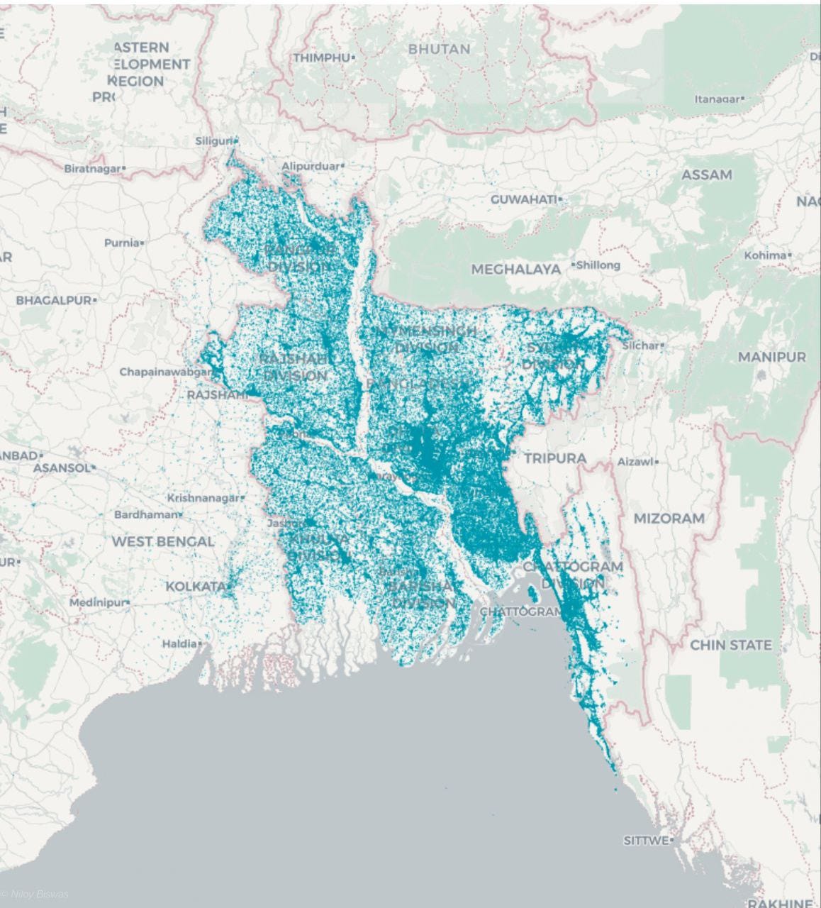 Unlocking Geographic Insights: Visualizing User Data from BigQuery on a Map  by Niloy Biswas 
