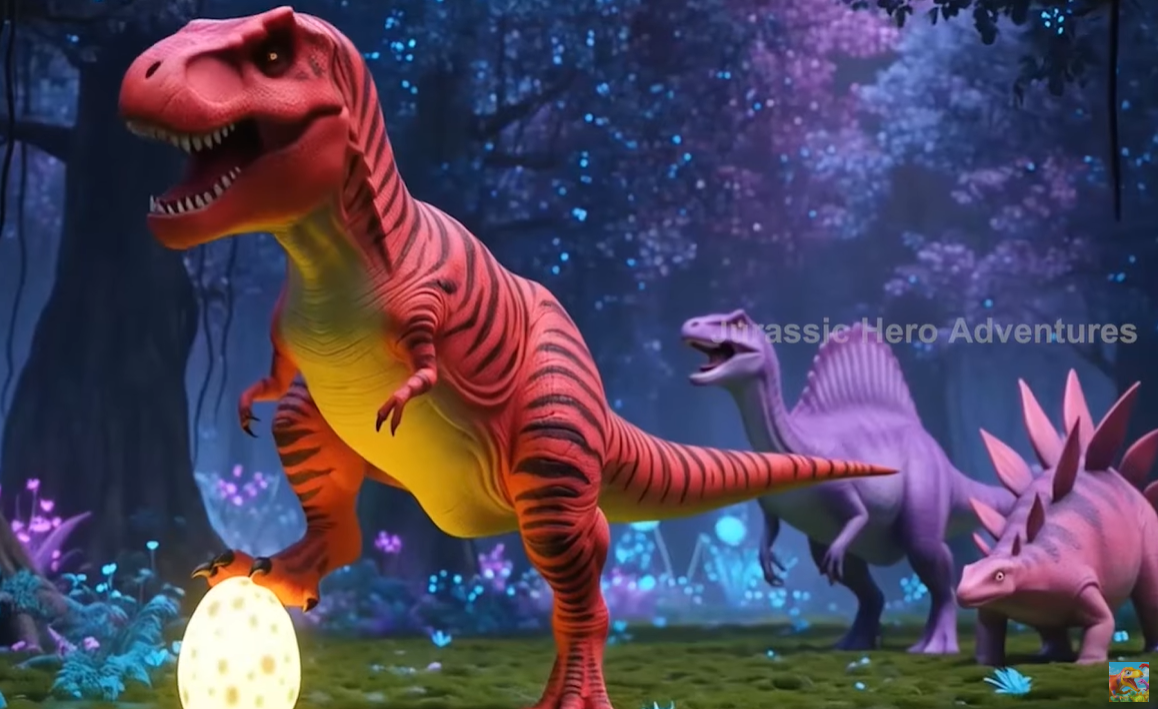 Dino Race for the Egg! Spinosaurus, T-Rex & Stegosaurus Go Wild 🥚🦖🏁