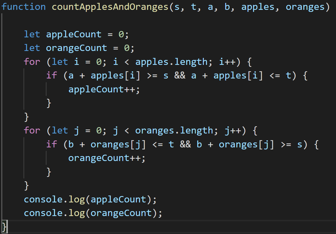 Apple and Orange Solution in Javascript by Travis Lee Medium