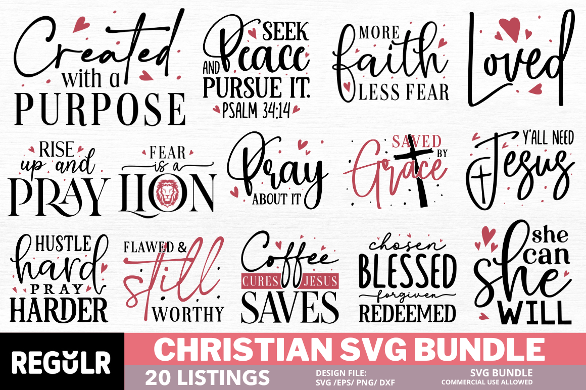 Christian Quotes SVG Bundle Free | by Auraartistry | Jul, 2024 | Medium