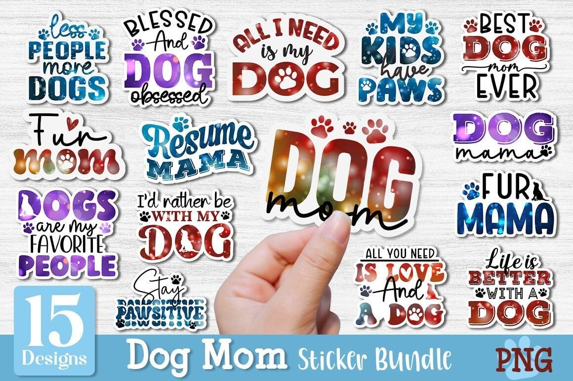 Dog Mom Sticker Bundle | by Mockupartisan | Jul, 2024 | Medium