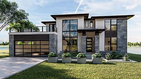 Picture of a modern home with neutral color scheme.