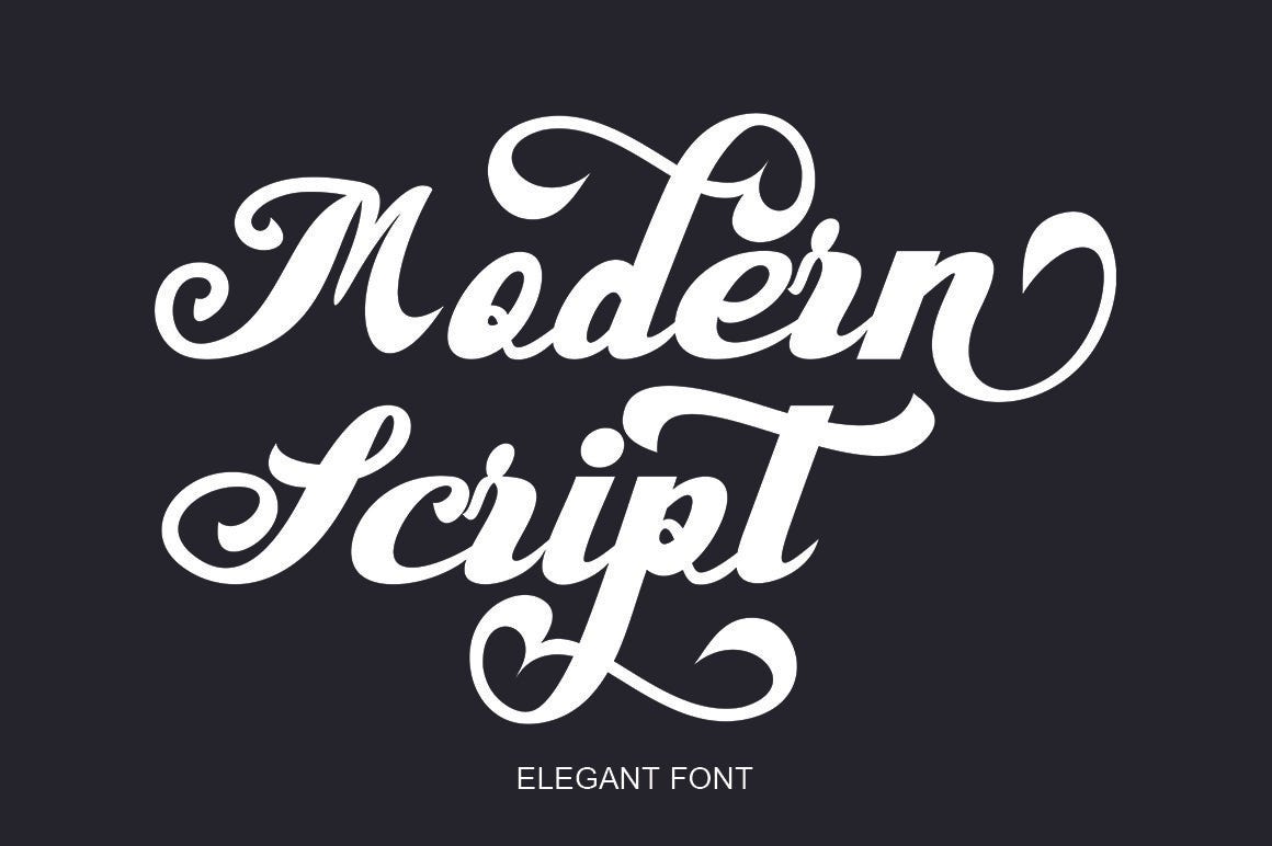 Modern Script Font - Colormeister - Medium