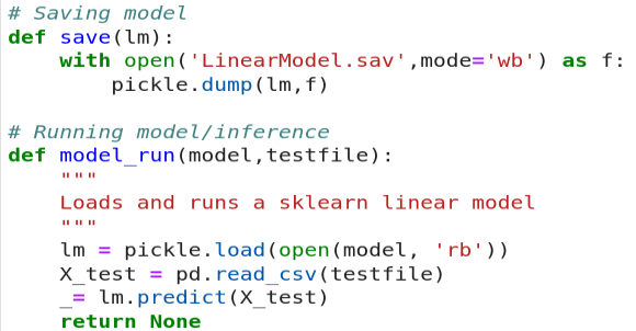 Example of machine learning hot sale code