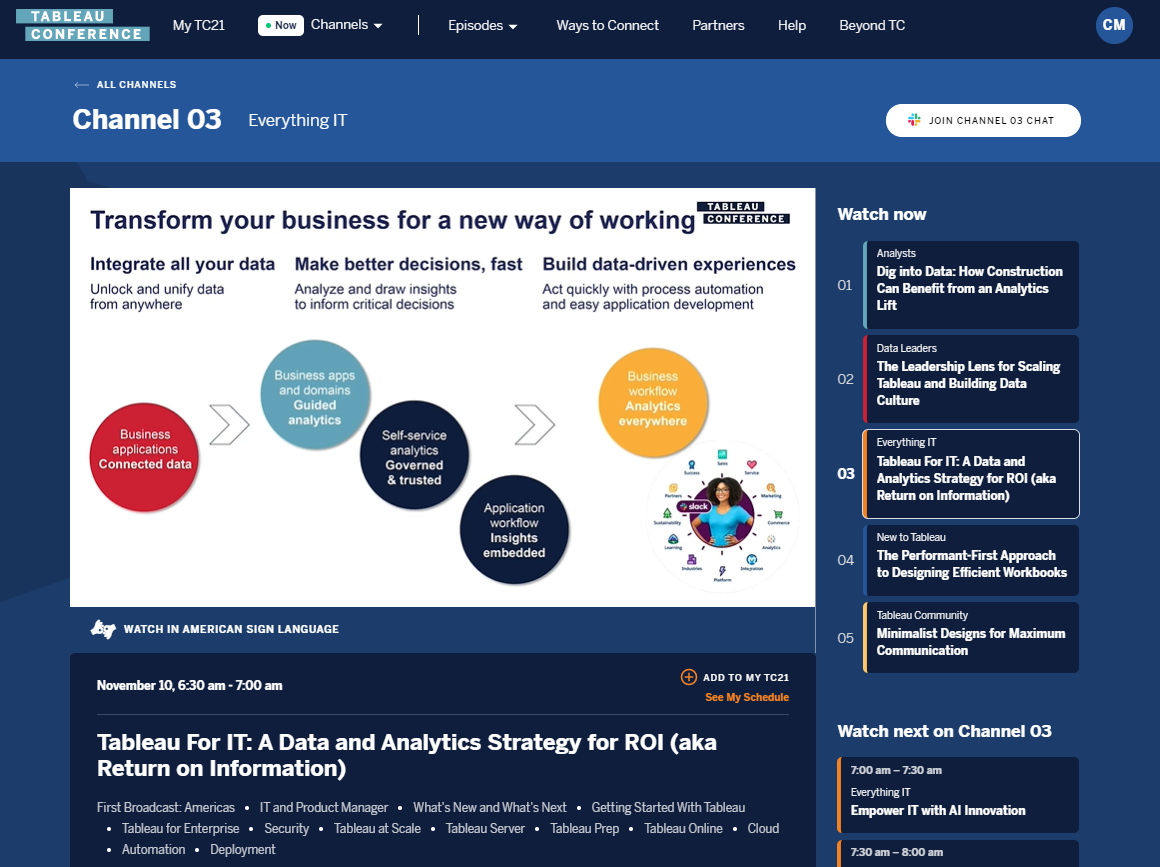 Learning Data Analytics at the Tableau Conference 2021! by Christian