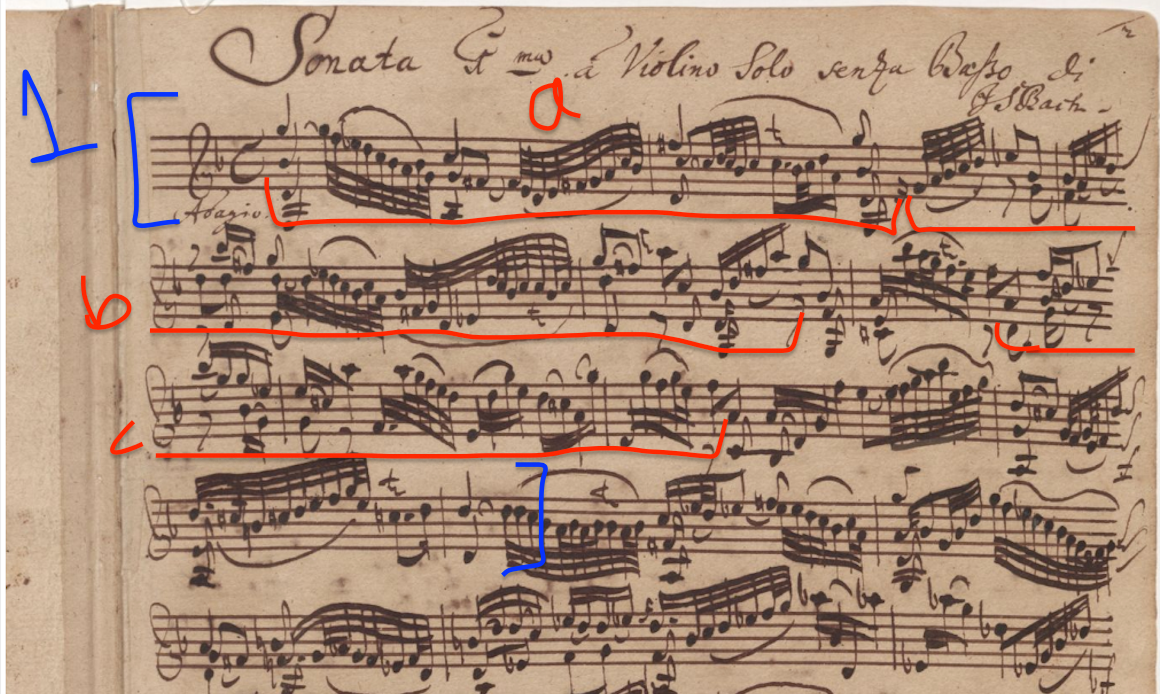 Bach Sonata №1, Adagio: Bittersweet harmonies