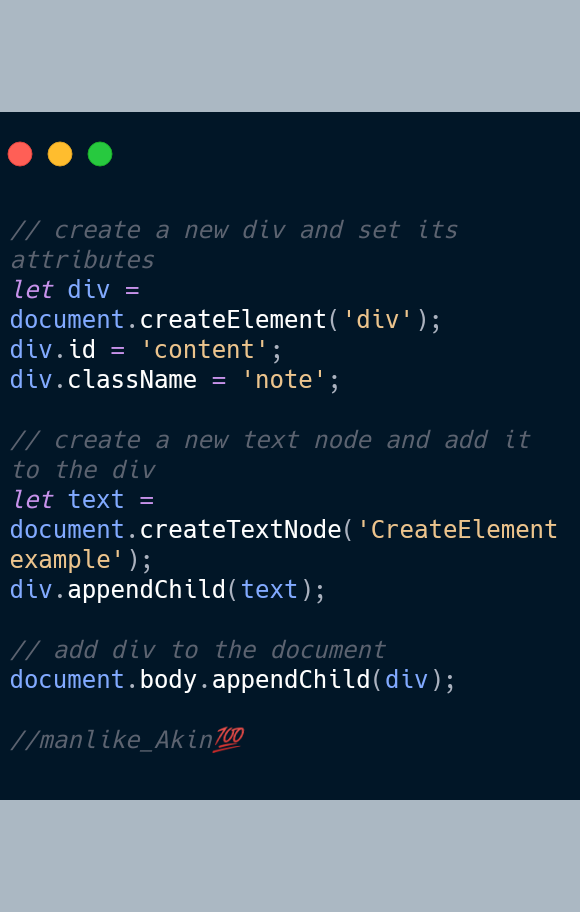 Manlikeakin's JavaScript Challenge, Day 75: DOM: Manipulating Elements(1).  | by FABIYI AKINTUNDE | Medium