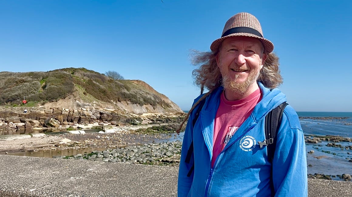 Photo by Natasha Haw: Steve Crawford, Surfers against Sewage Scarborough rep