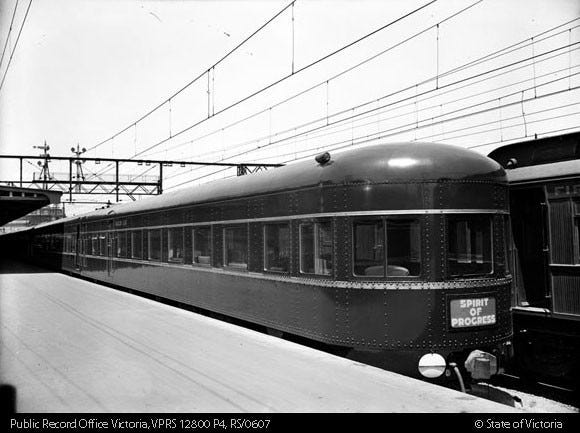 洋書 A spirit of progress New artwork: The Victorian Railways present Spirit of Progress