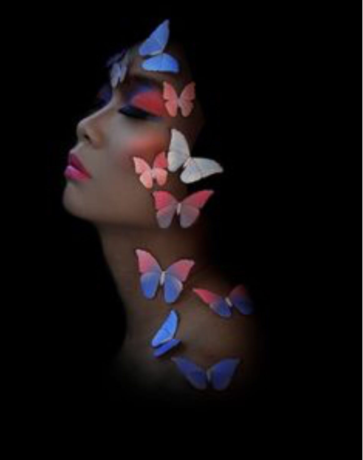 Фотосессия с бабочками. Девушка-бабочка. Девушка. Голова бабочки. Девушка с бабочками.