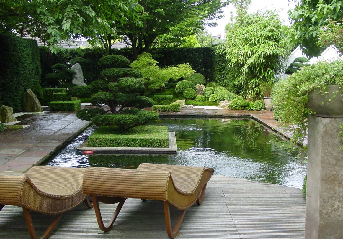 Moderner japanischer Garten Wien ≧ ‿ ≦ Secheli Gartengestaltung Wien