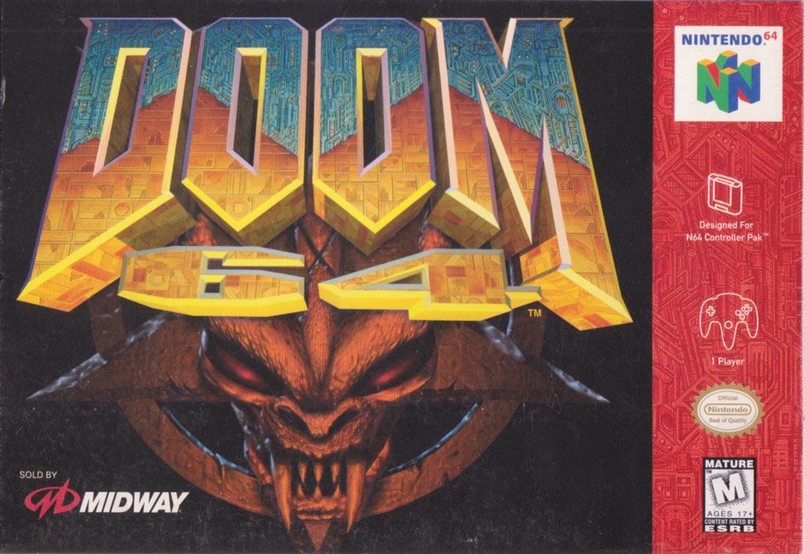 Amazon.com: Doom 64 - Nintendo 64 : Unknown: Video Games
