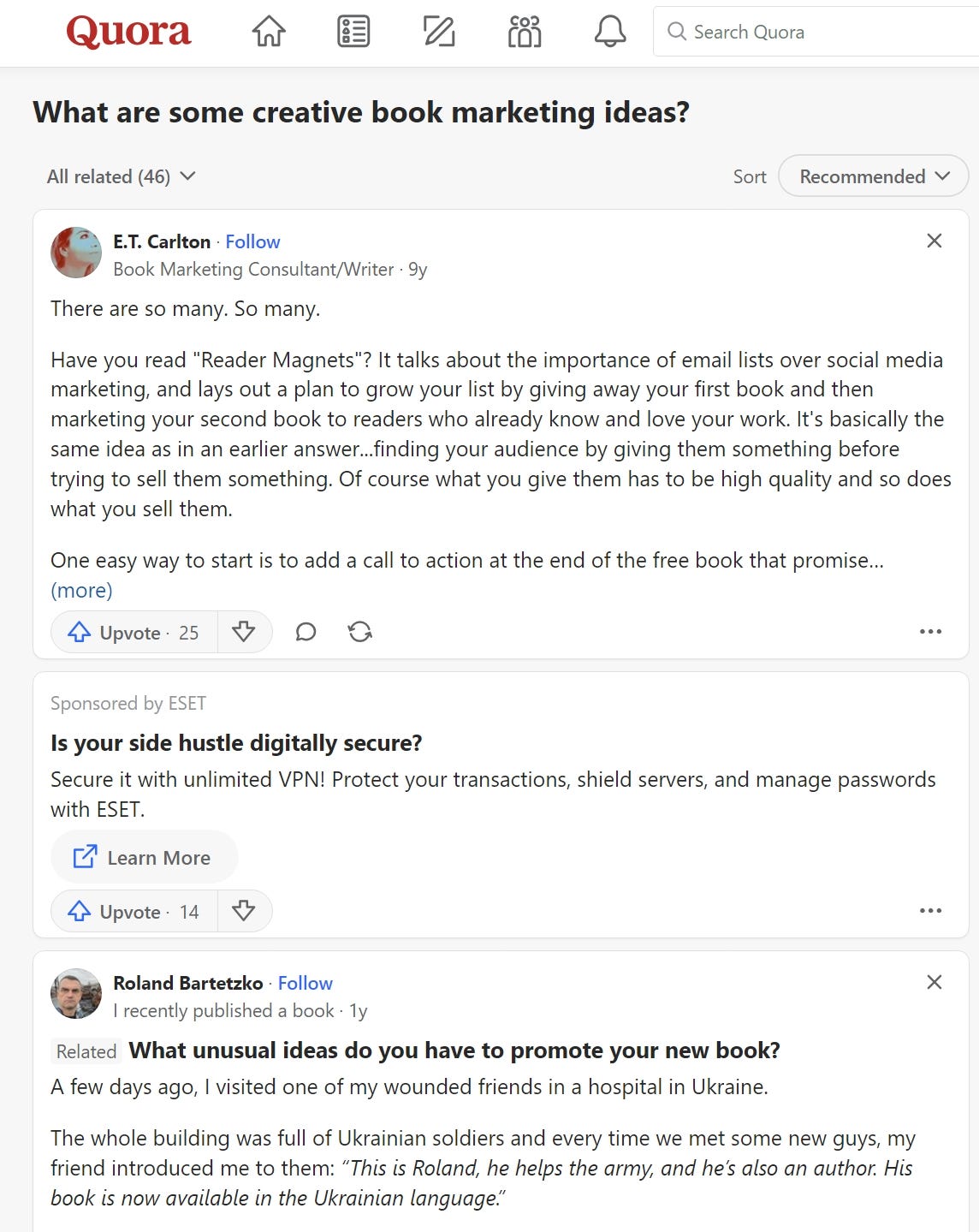 Quora Content Ideas