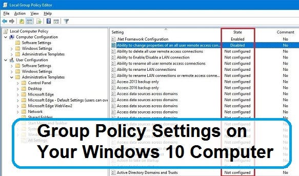 Local Group Policy How To Open The Local Group Policy Editor