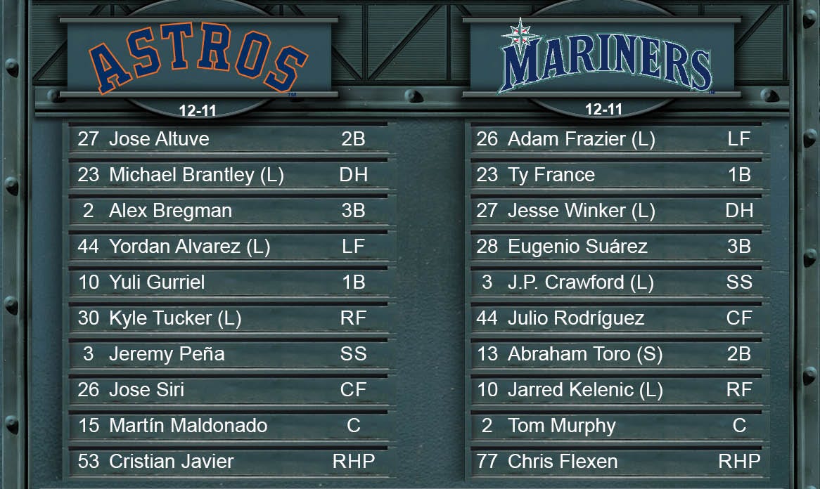 Mariners GameDay — May 3 at Houston by Mariners PR From the Corner