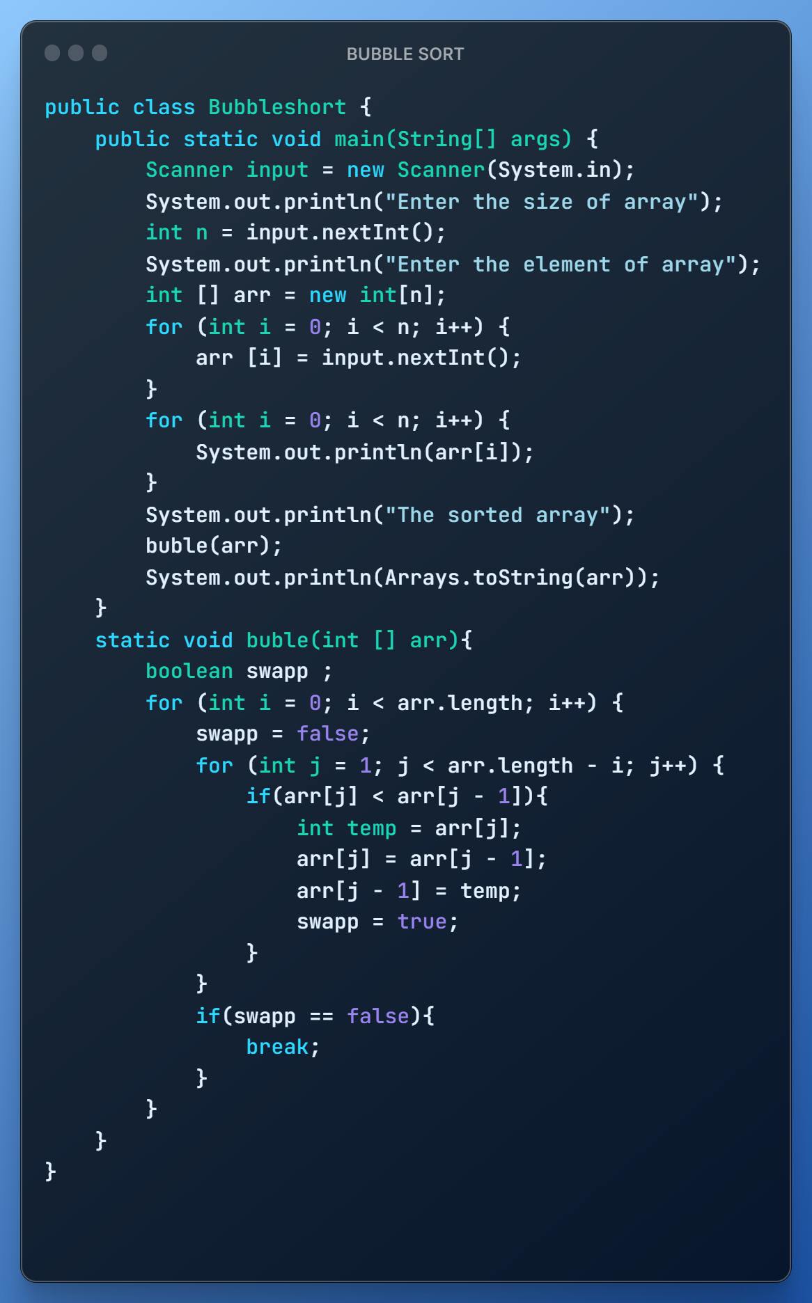 Bubble Sort. It is the sorting technique that sort… | by Janvisingh ...