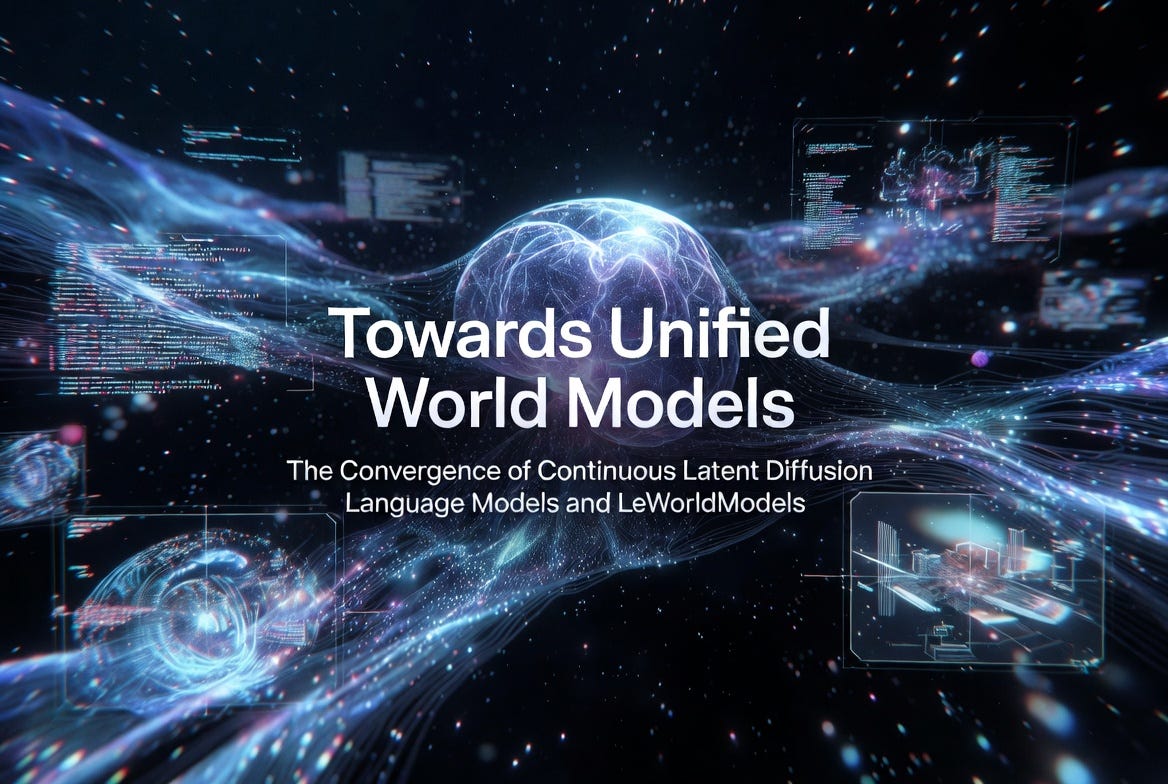 Towards Unified World Models: The Convergence of Cola DLM and LeWorldModels