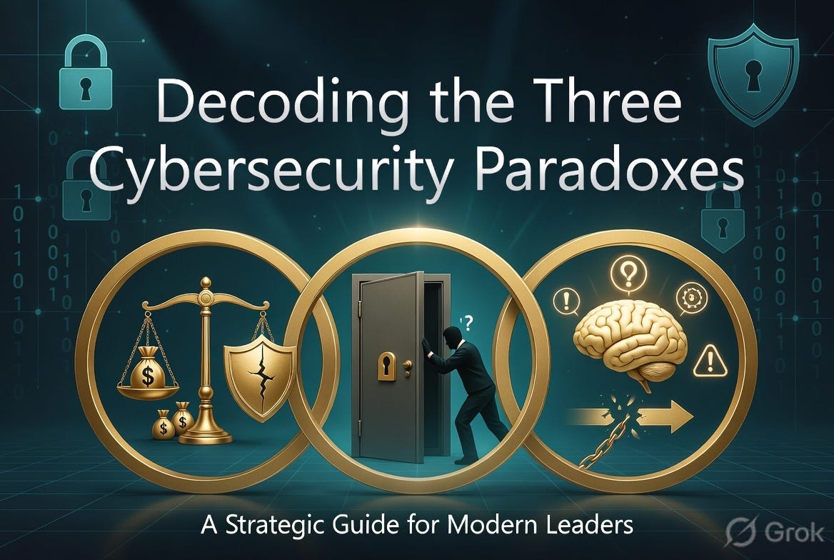 Decoding the Three Cybersecurity Paradoxes: A Guide for Modern Leaders