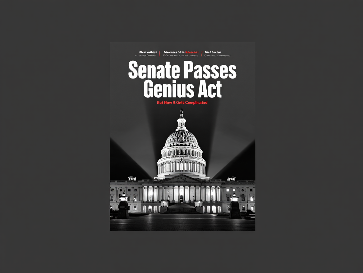 Senate Passes Genius Act—But Now It Gets Complicated | by Alertforalpha | The Capital | Jun, 2025