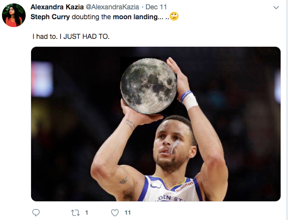 curry 5 moon landing