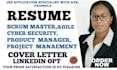 I will write scrum master, agile, ats, project management, pmp, product manager resume