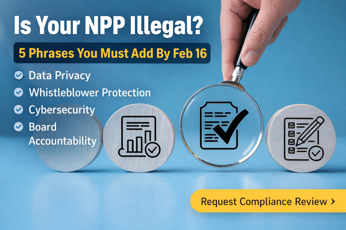 Is Your NPP Illegal? 5 Phrases You Must Add by Feb 16