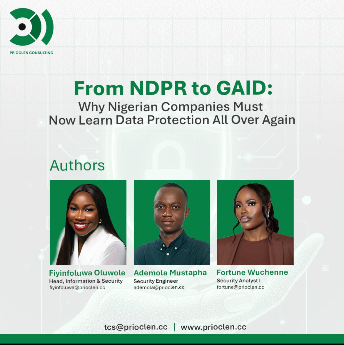 From NDPR to GAID: Why Nigerian Companies Must Now Learn Data Protection All Over Agaig
