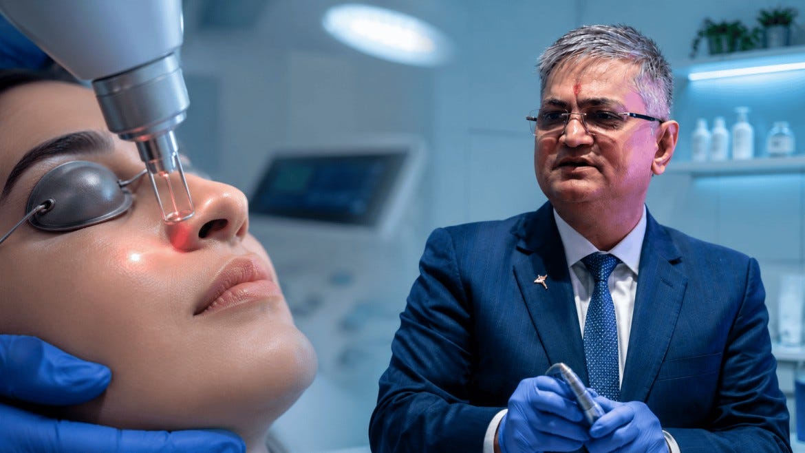 Say Goodbye to Eyelid Cholesterol Patches & Facial Moles: The Modern Laser Solution