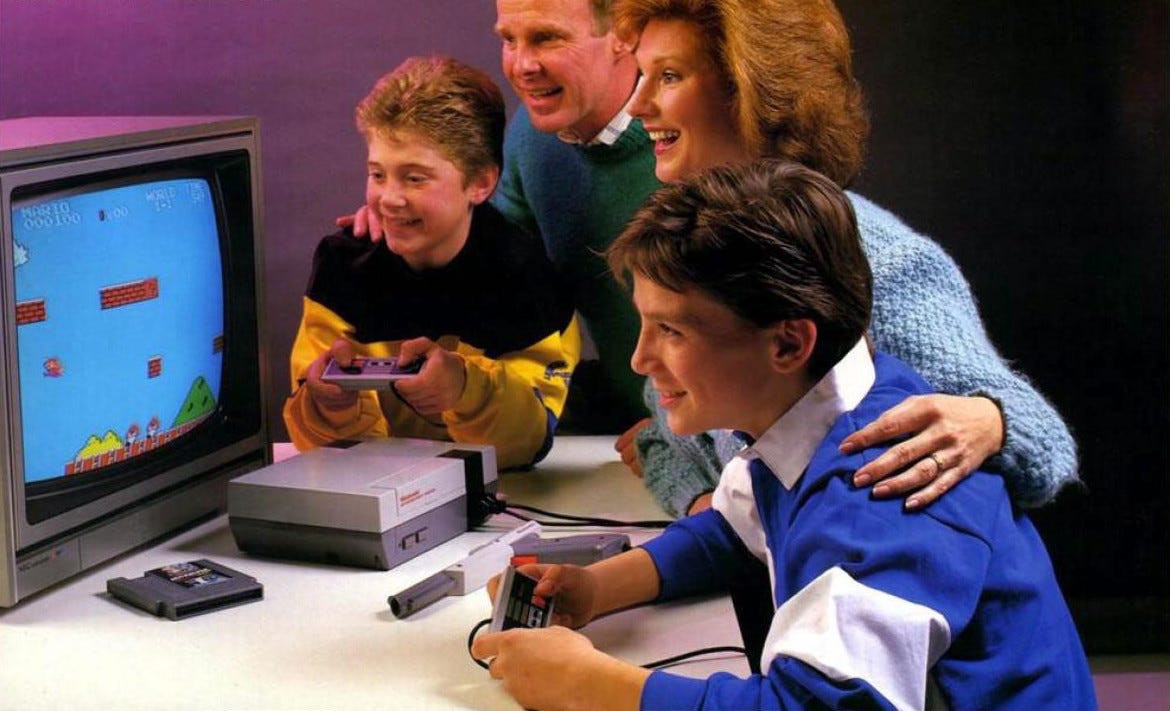 Kids vs. '80s video games 