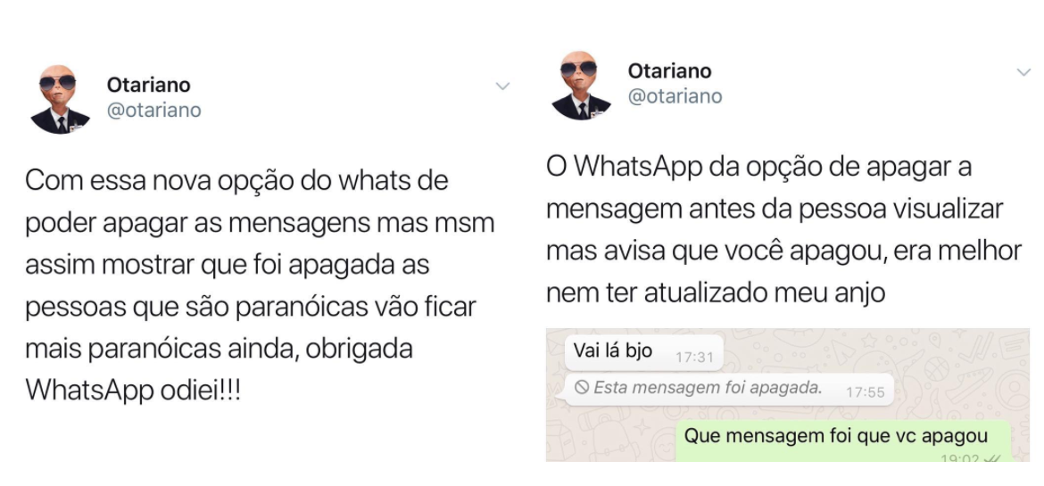 Atualização do WhatsApp permite apagar mensagens enviadas