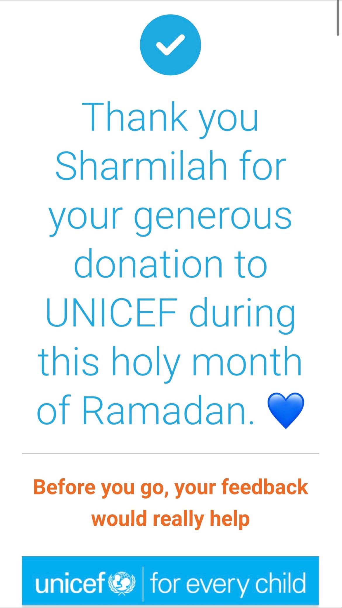 🌙 Day 3 of 30: UNICEF