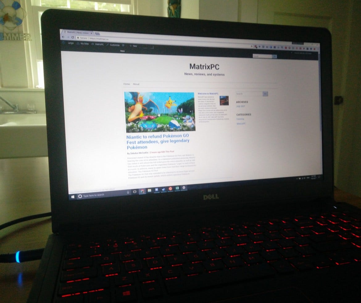 Dell Inspiron 5577 — A great laptop if you get it cheap | by Zebulon  McCorkle | MatrixPC | Medium