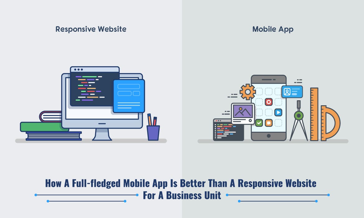 How a fullfledged mobile app is better than a responsive website for a