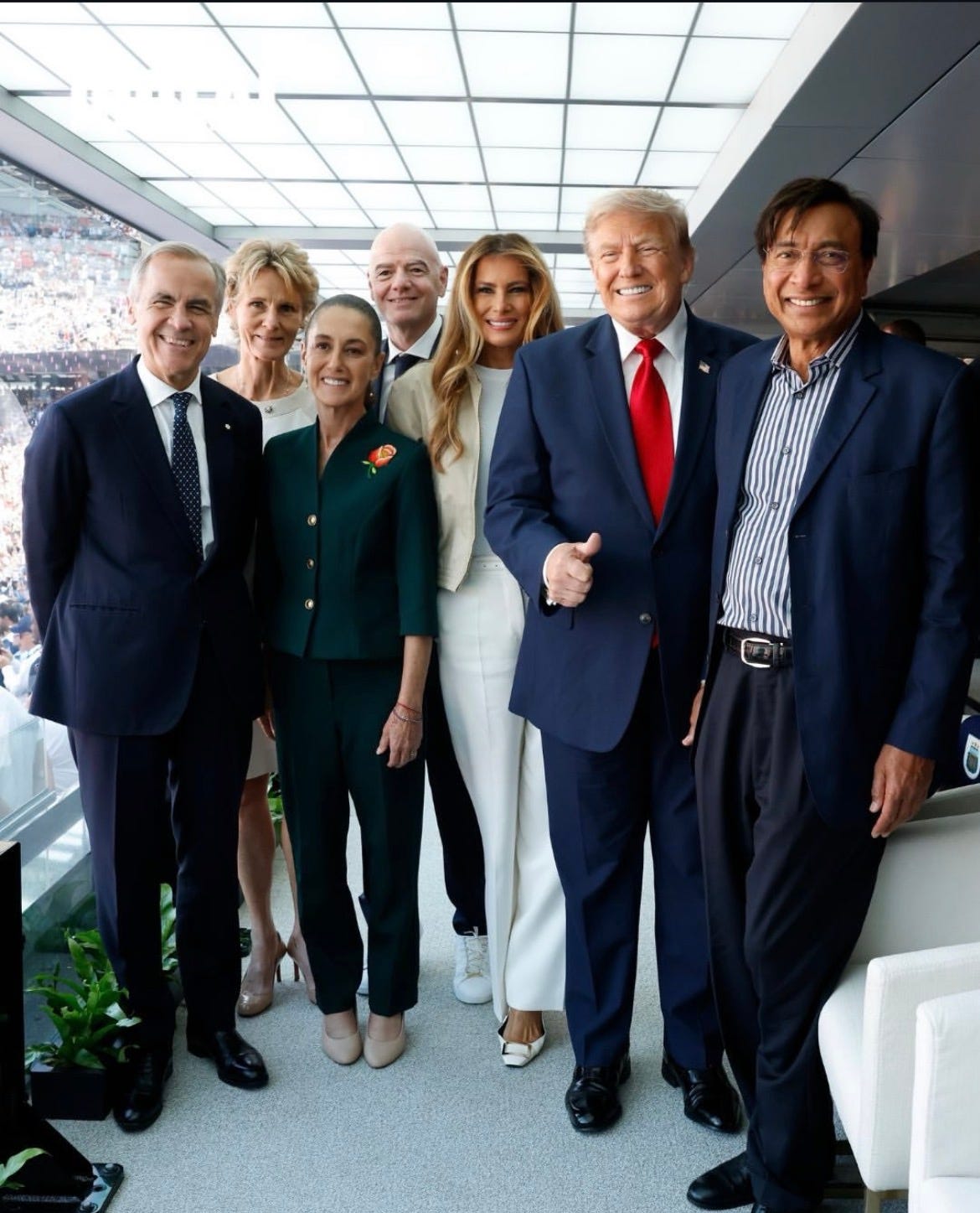 De Maradona a Messi: Trump, Sheinbaum y El Rey en el palco más VIP de la FIFA
