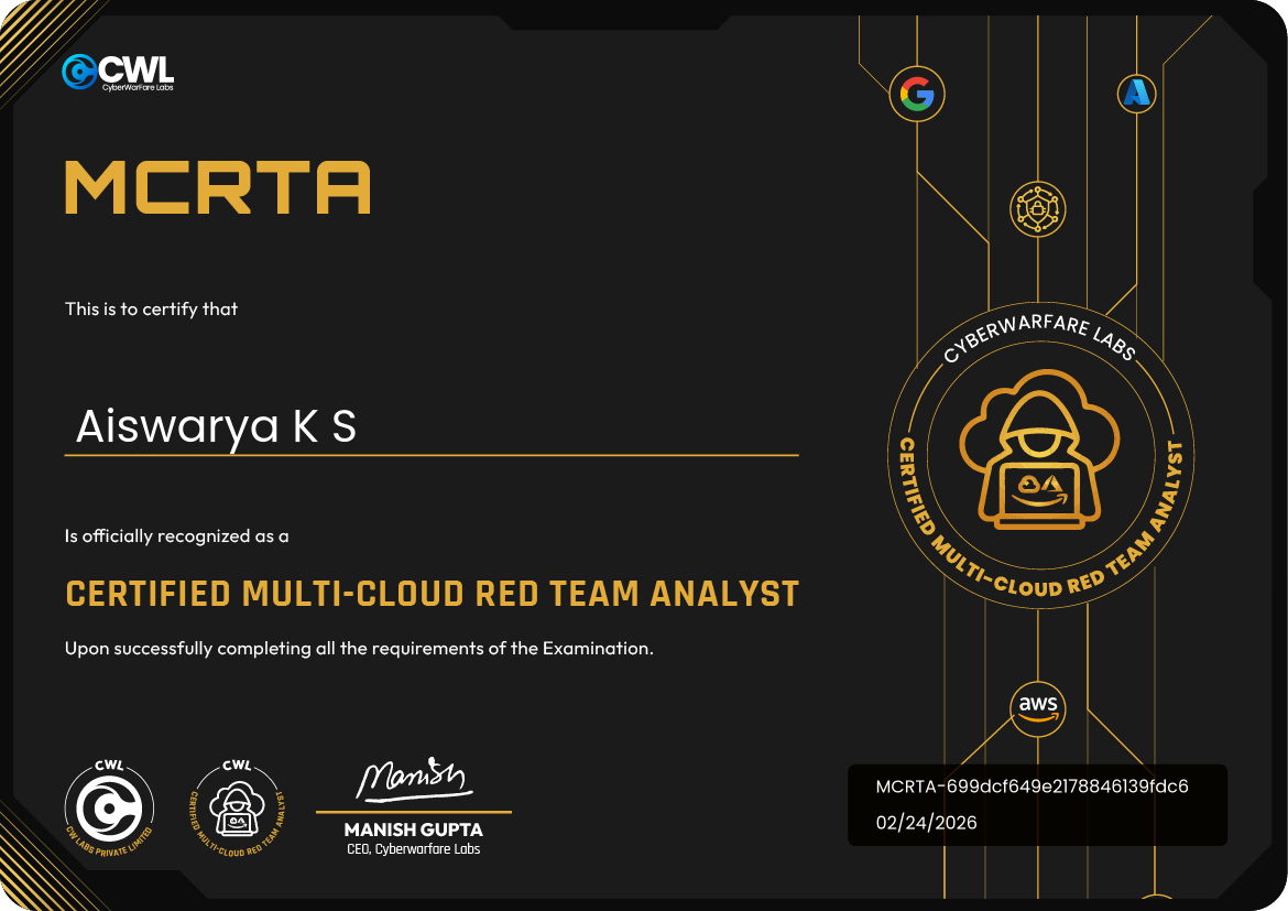 My Multi-Cloud Red Team Analyst (MCRTA) Journey ☁️