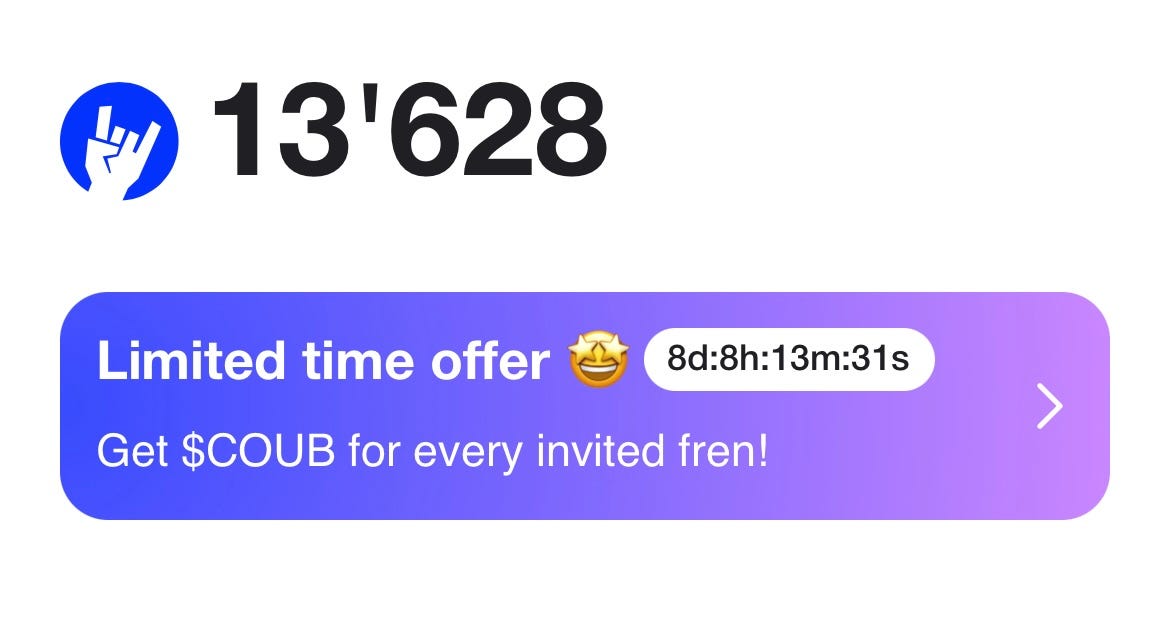 $COUB Token Airdrop is in Full Swing!