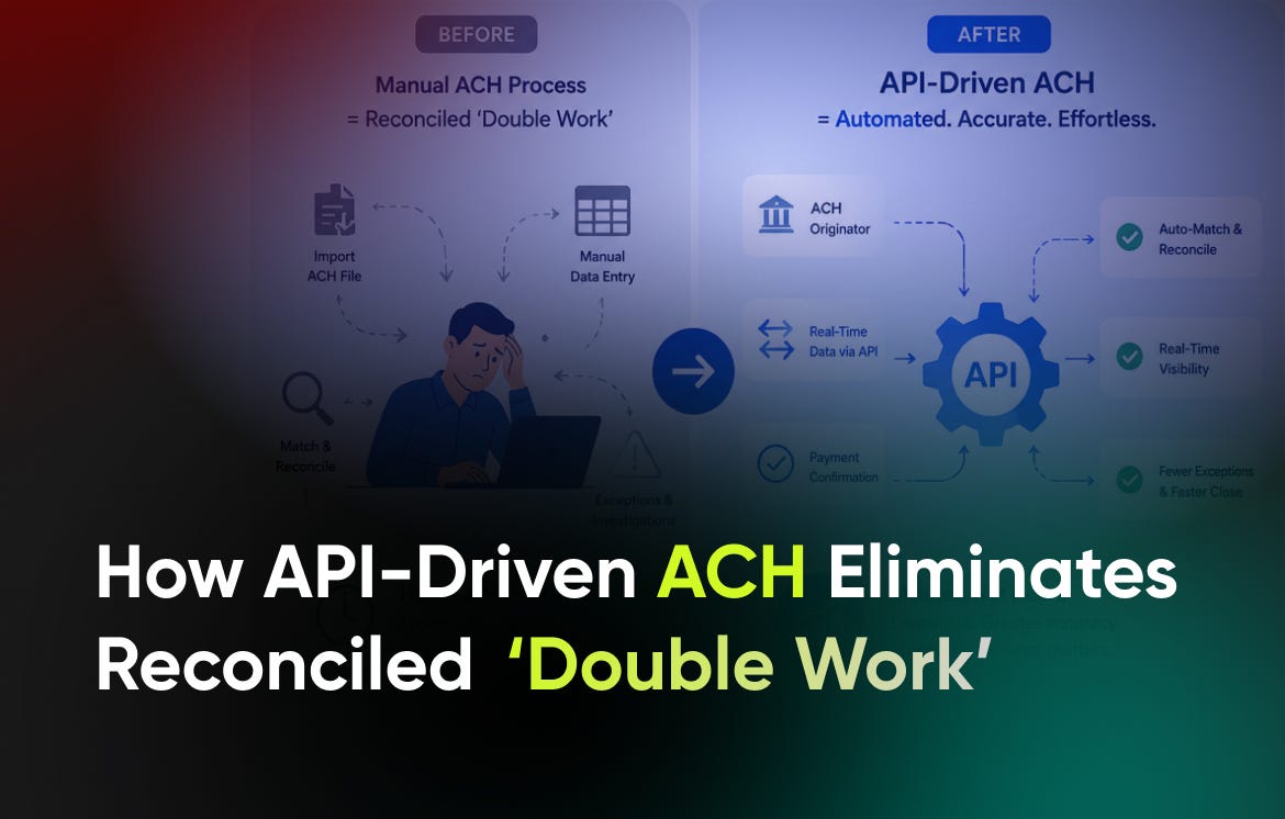 How API-Driven ACH Eliminates Reconciled ‘Double Work’