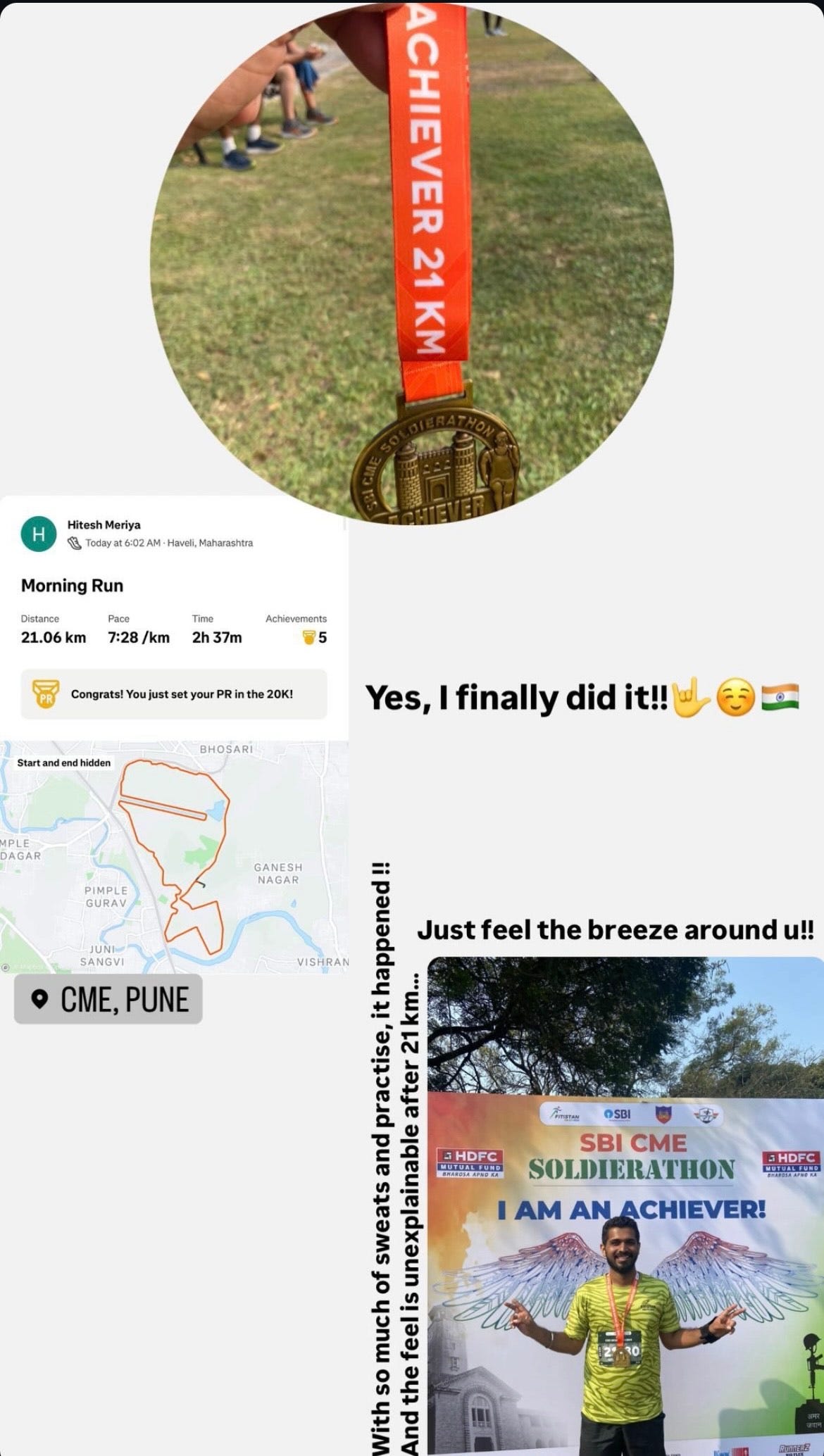 My half marathon journey. Hey folks! by Hitesh Meriya ILLUMINATION