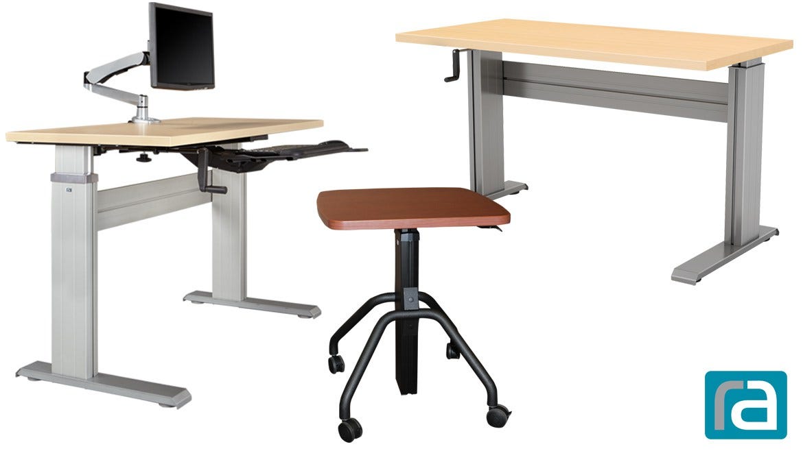 Seated Height O-Leg Table by Uplift Desk