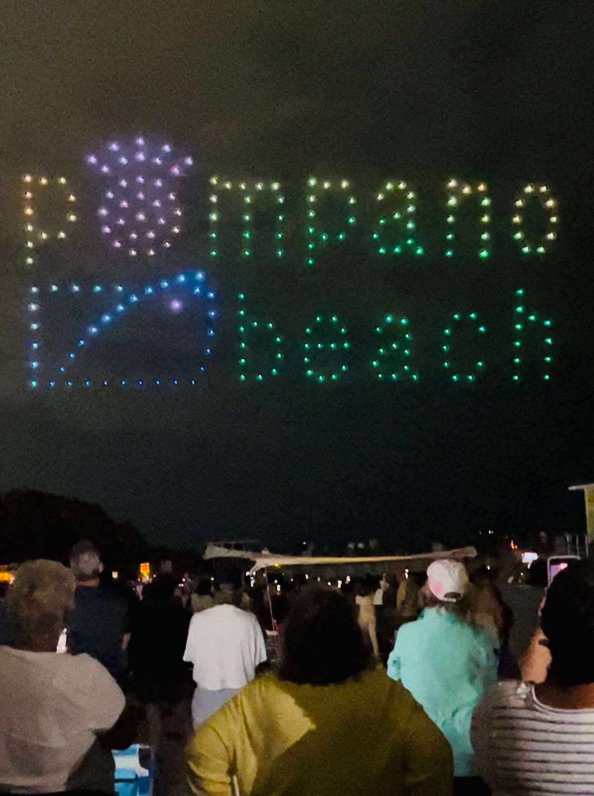 Twinkle, Twinkle Little Drones. First Ever Pompano Beach Drone Show