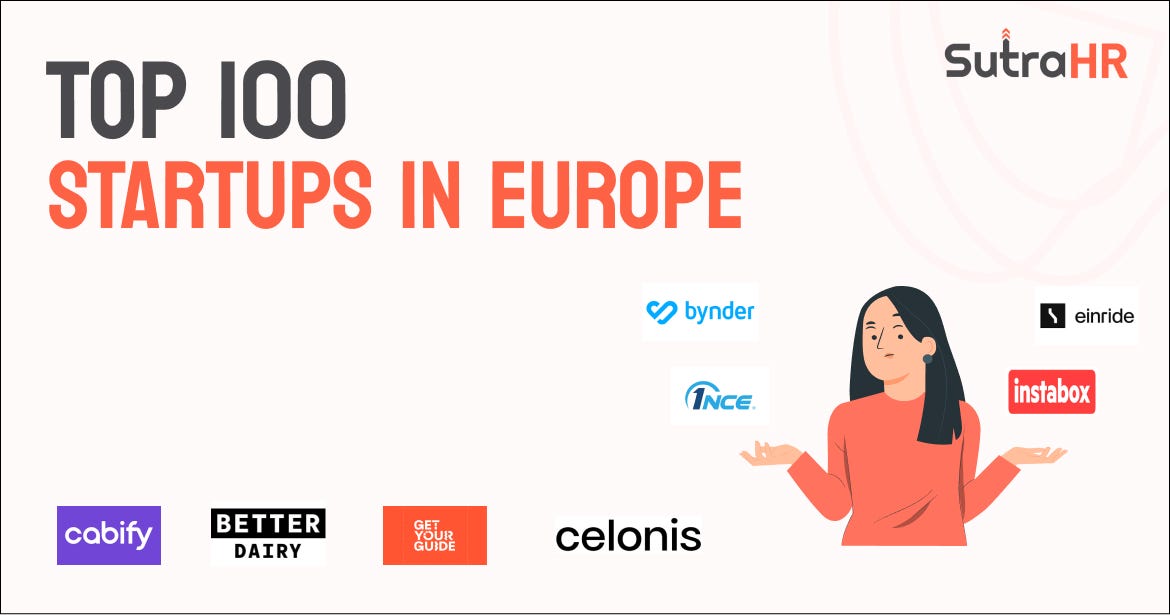 Top 100 Startups in Europe for 2026 Edition