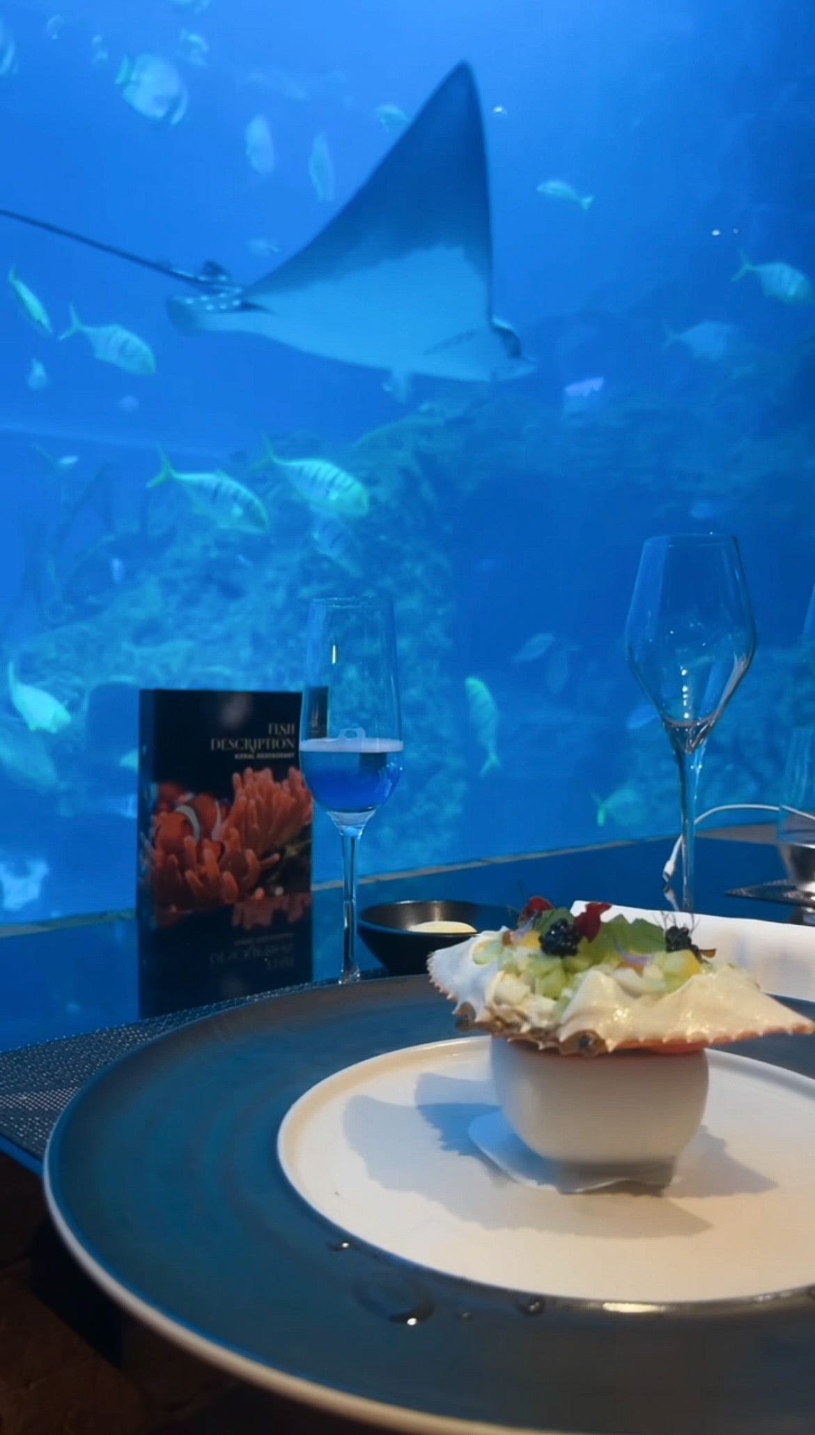 Bali's First Underwater Restaurant Review- The Koral Restaurant | by Luxury  Travel Babe ✨✈️ | Medium