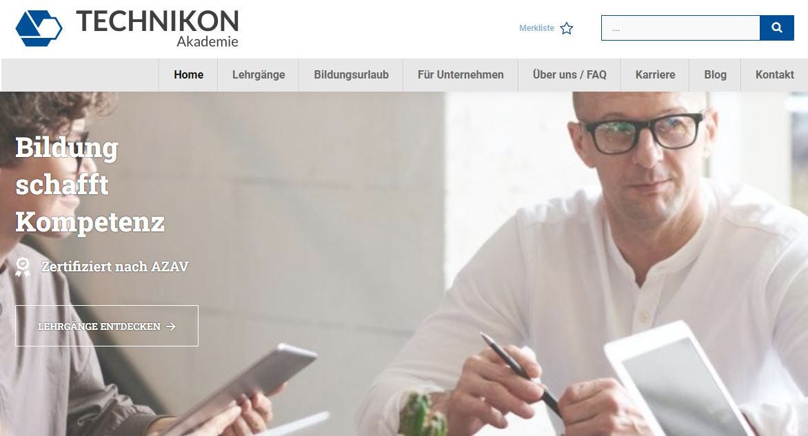 Technikon Akademie — Ihr Partner für maßgeschneiderte Weiterbildungen