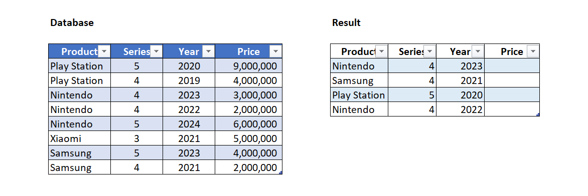 Lookup With Multiple Criteria: Excel Function vs Power Query | by GITA ...
