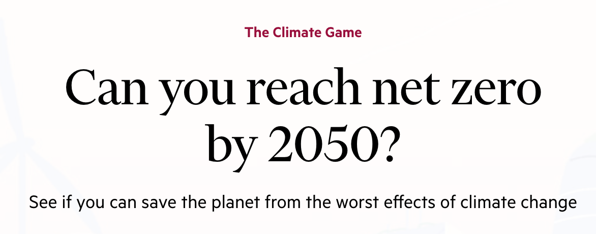 Climate Futures: Can you get to net zero by 2050?